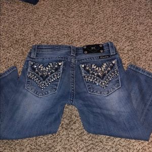 Girls Miss Me Capri Jeans